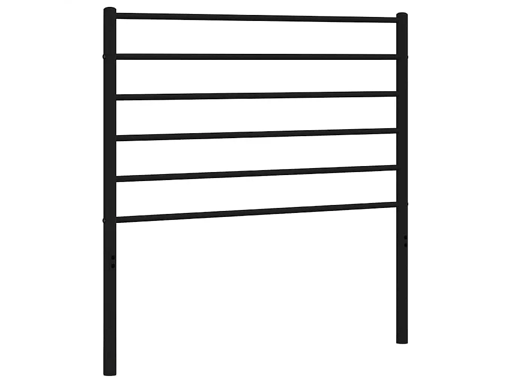 Tête de lit de remplacement métal noir 100 cm