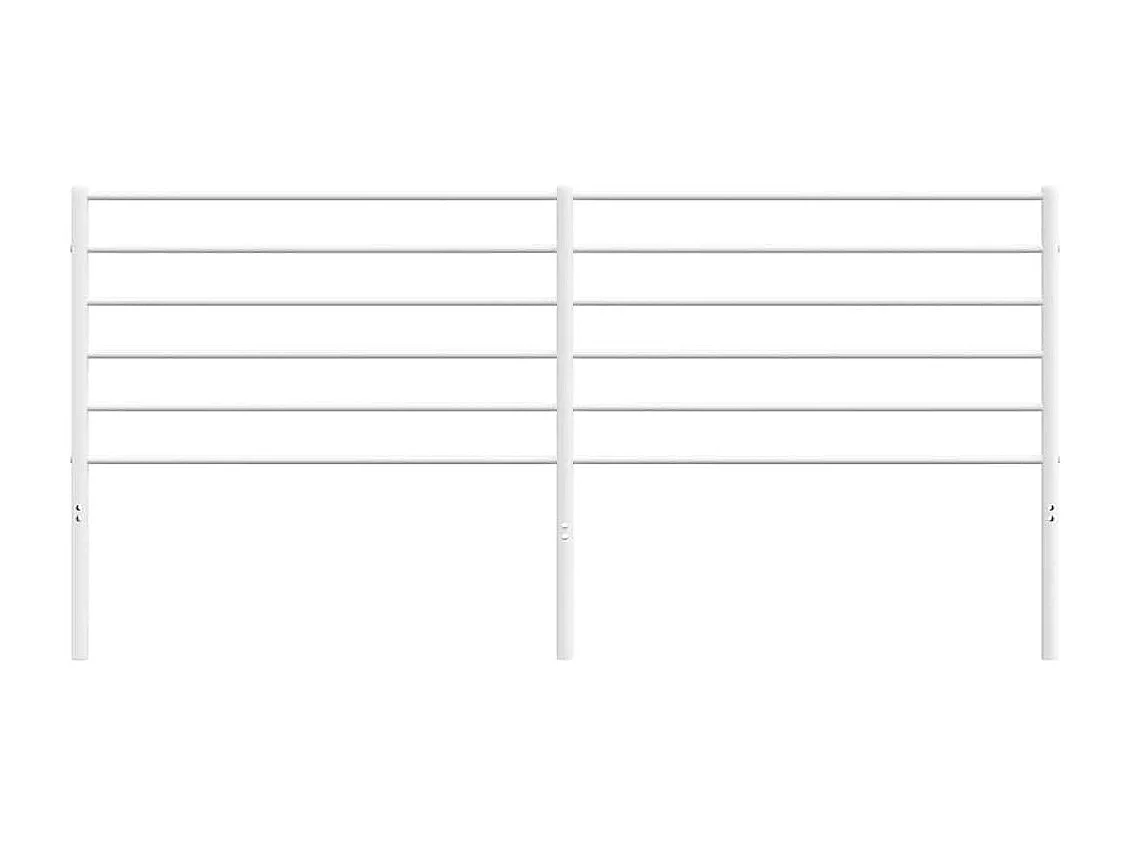 Testiera in Metallo Bianco 180 cm