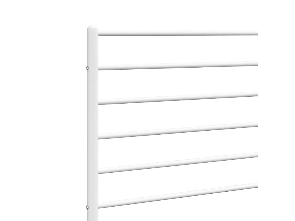 Tête de lit de remplacement métal blanc 180 cm