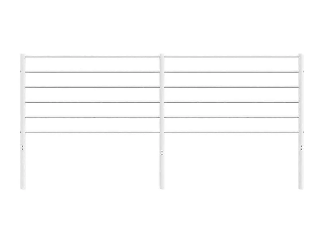 Tête de lit métal blanc 200 cm