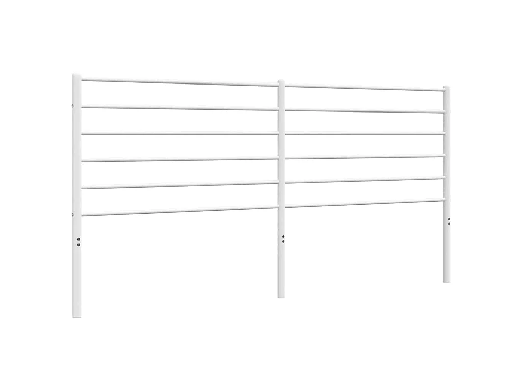 Ersatz-Kopfteil Metall Weiß 200 cm