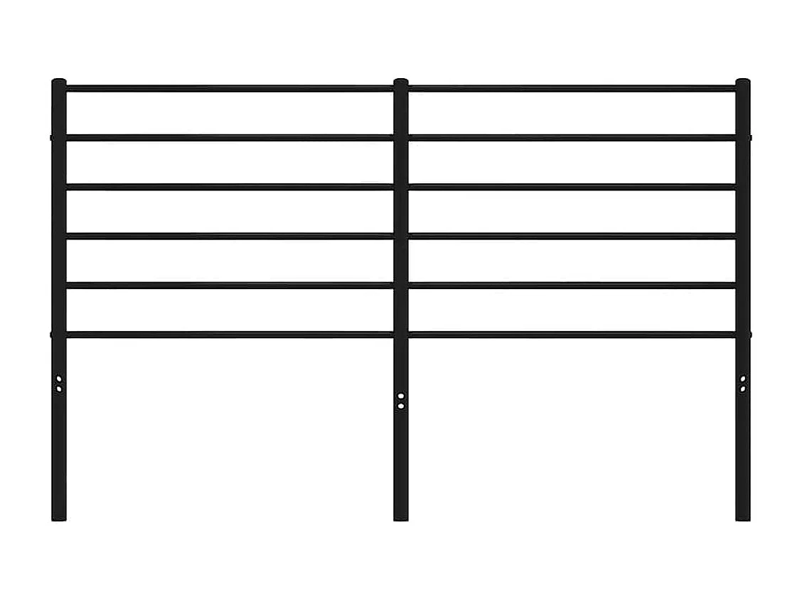 Kopfteil Metall Schwarz 150 cm