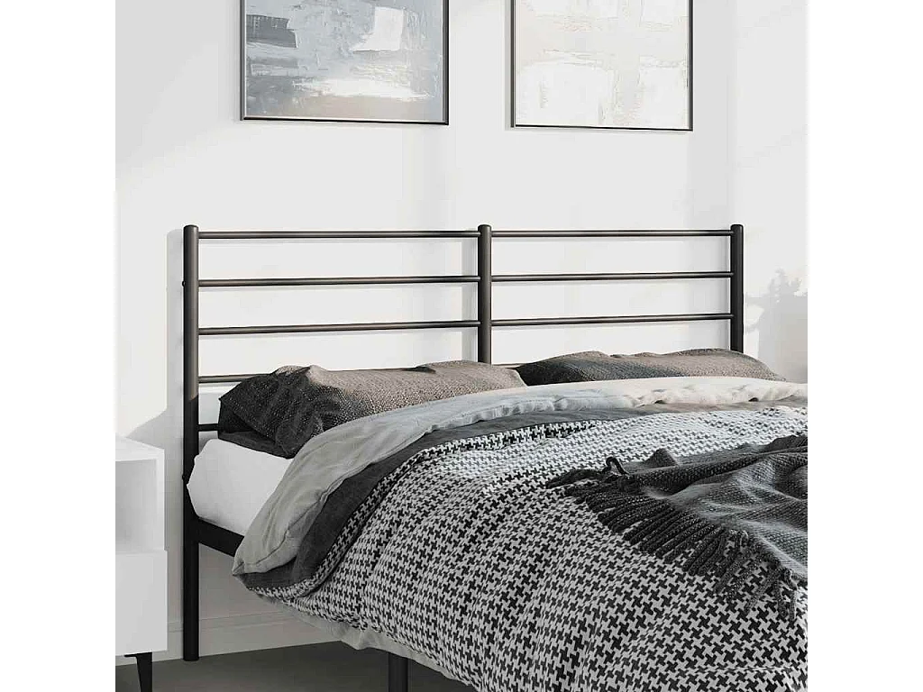 Testiera di Ricambio in Metallo Nero 150 cm