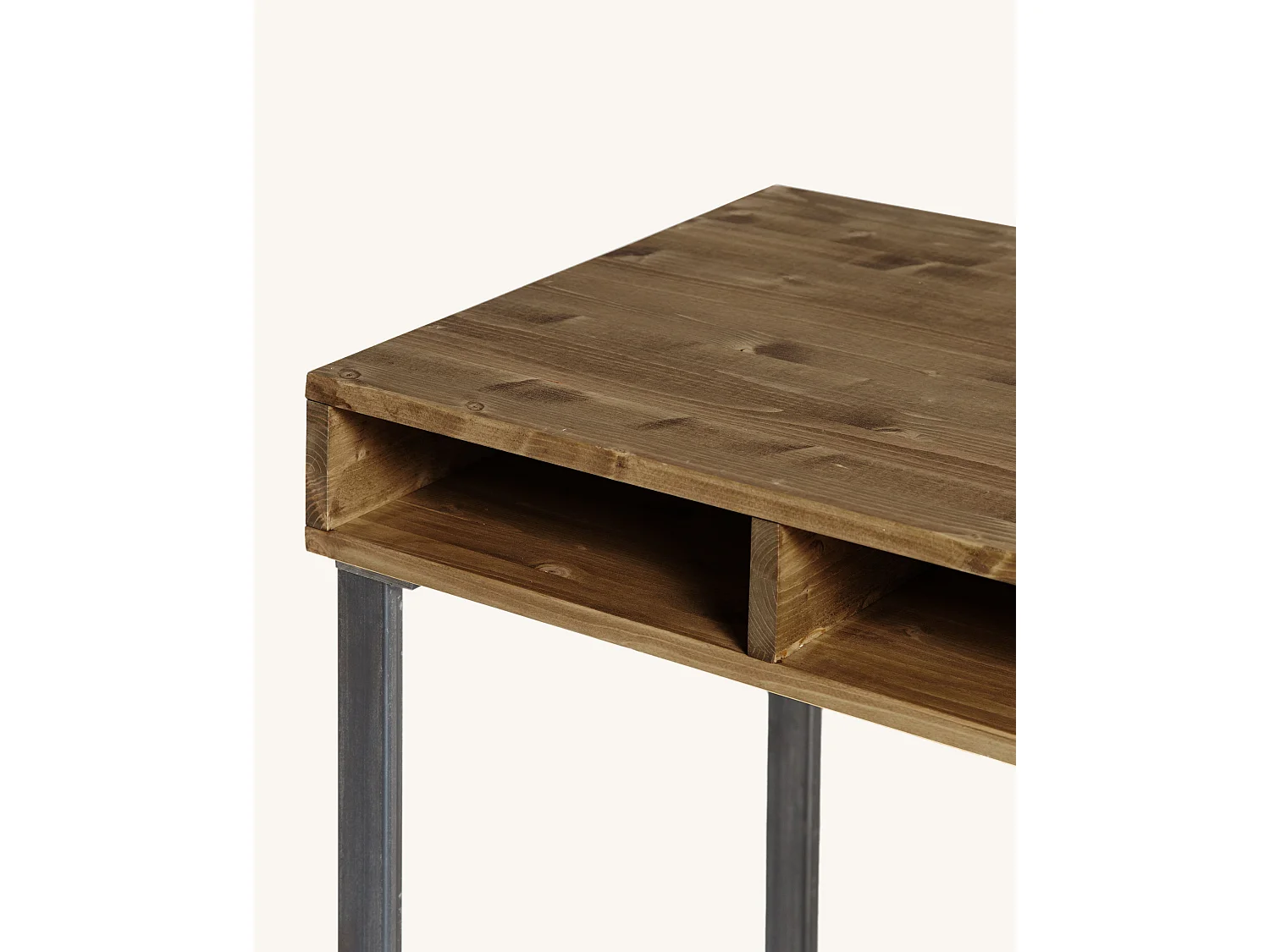 Bureau en bois  de couleur marron ELMA