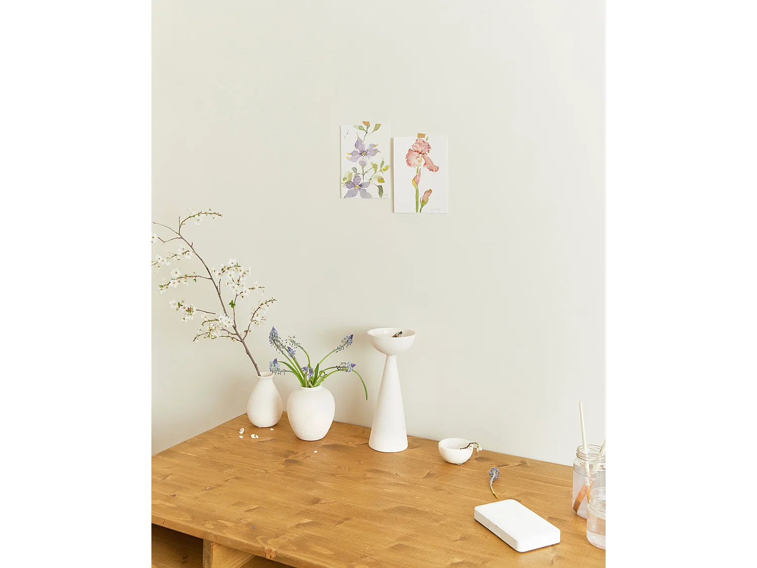 Bureau en bois  de couleur marron ELMA