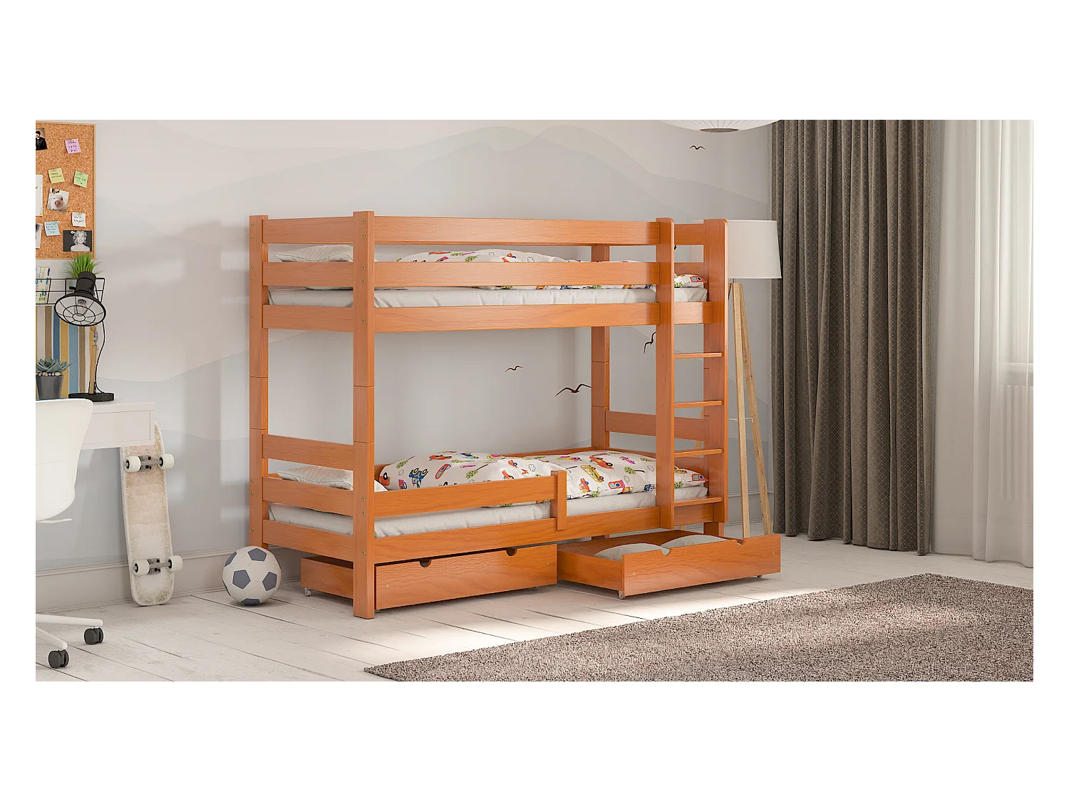 Lit Enfant simple avec extension Paul Duo