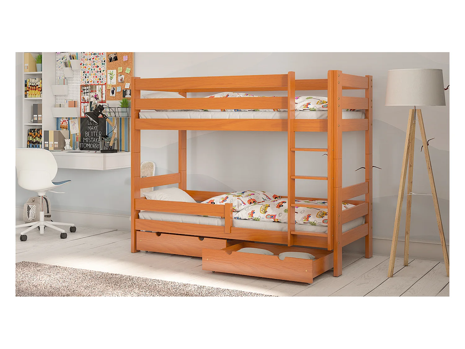 Lit Enfant simple avec extension Paul Duo