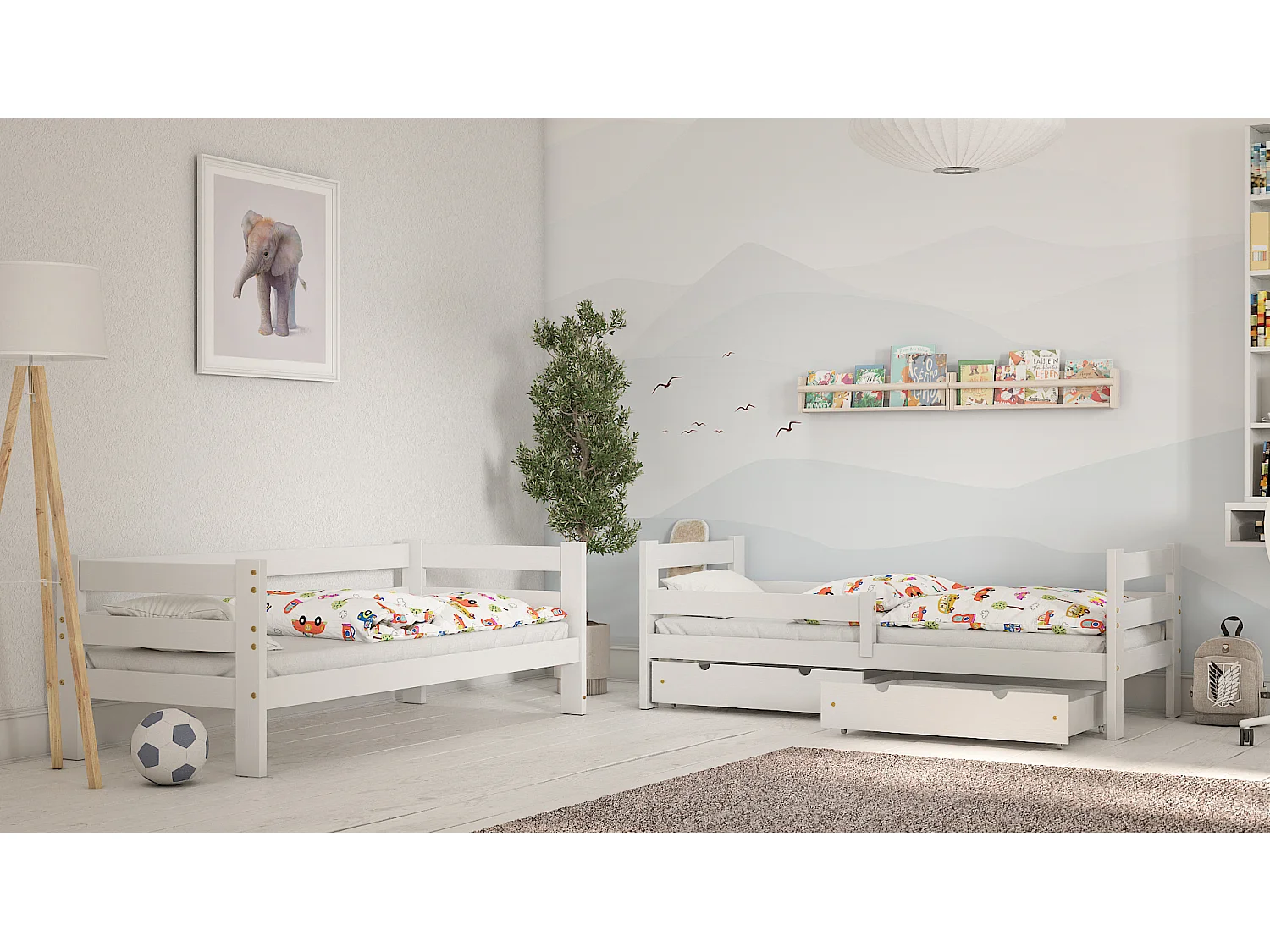 Lit Enfant simple avec extension Paul Duo