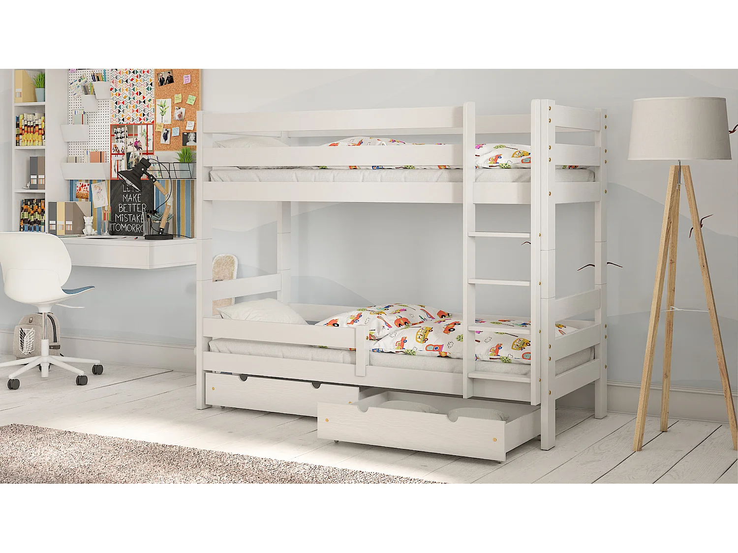 Lit Enfant simple avec extension Paul Duo