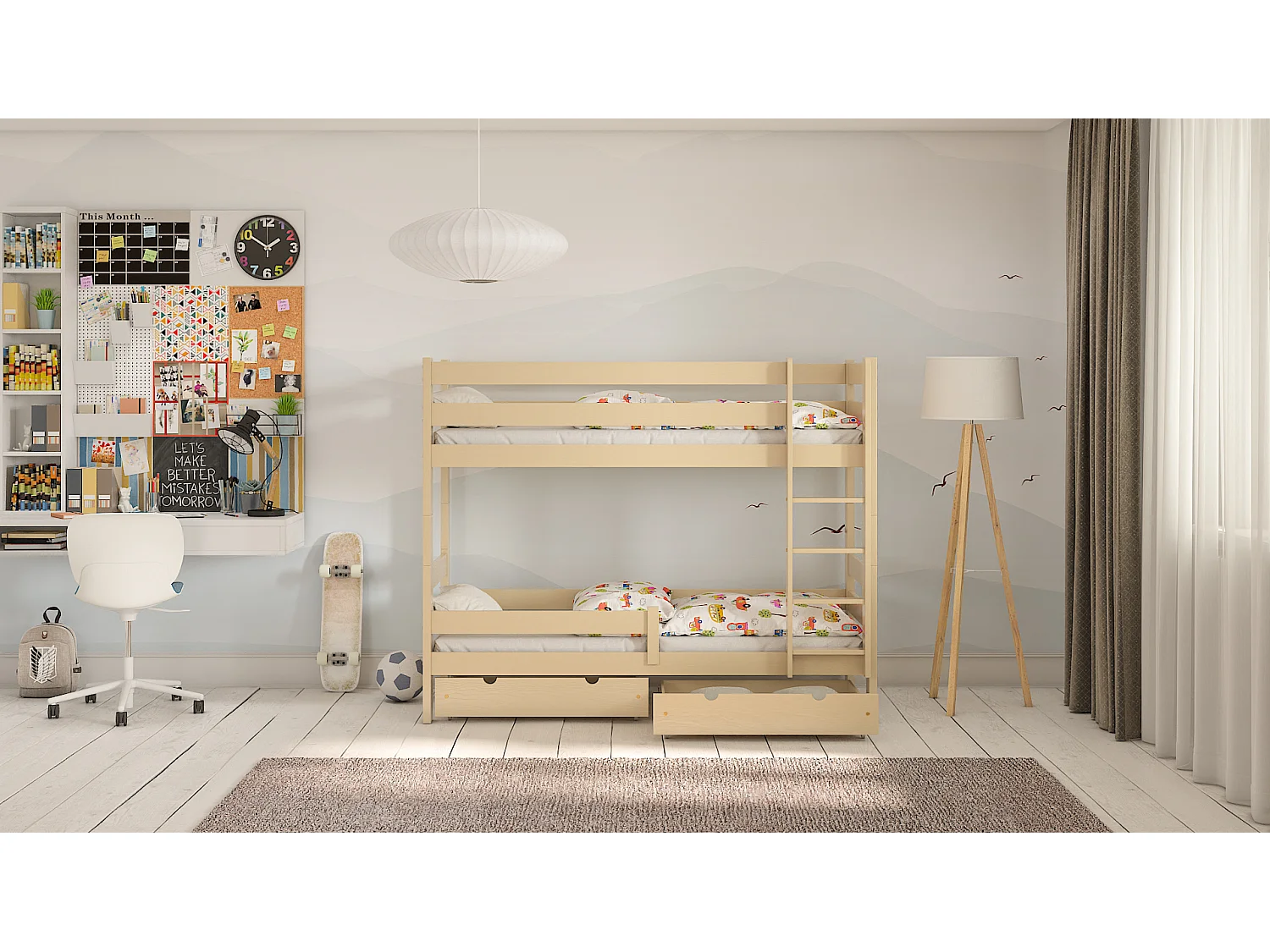 Lit Enfant simple avec extension Paul Duo