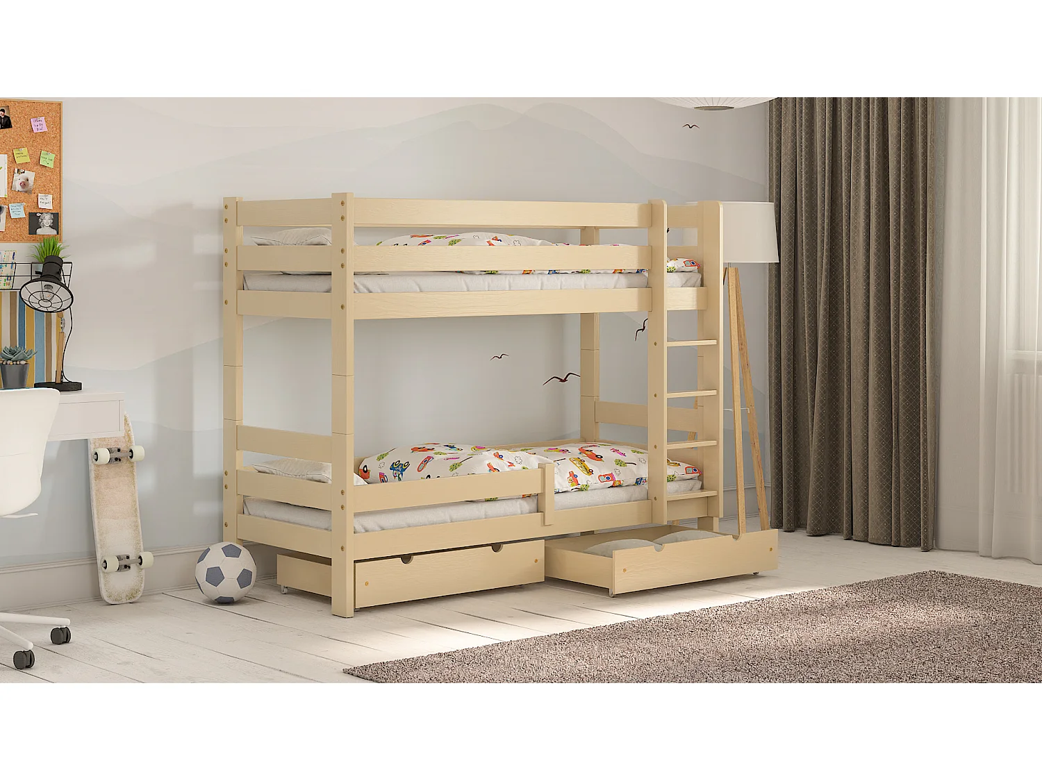 Lit Enfant simple avec extension Paul Duo