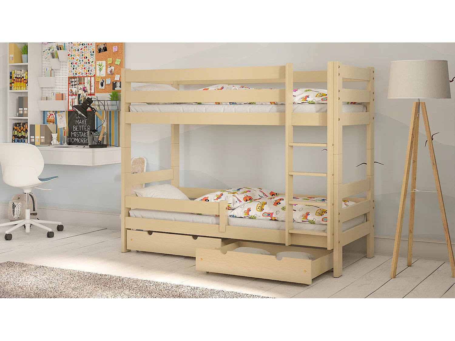 Lit Enfant simple avec extension Paul Duo