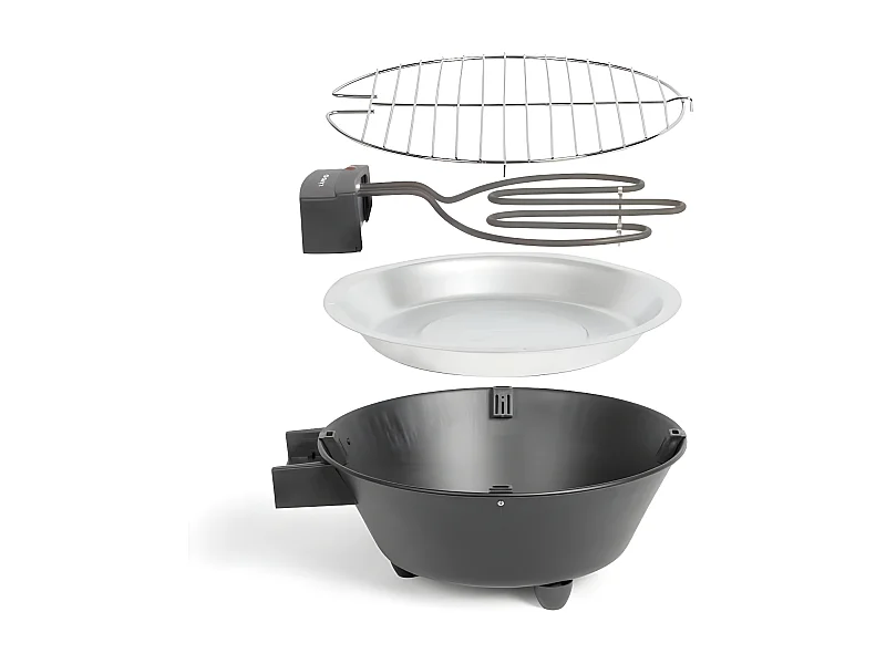 Livoo Barbecue électrique posable 30cm 1250w noir - doc267