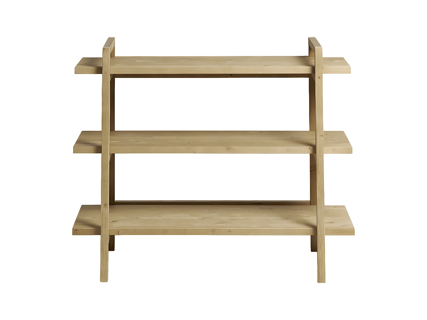 Etagère d’entrée en bois d’épicéa en couleur naturel MARLENE
