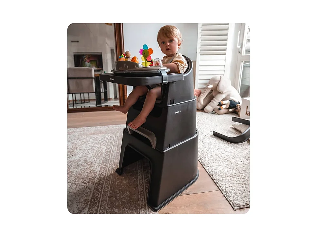 Seggiolone per Bambini 5 in 1 Quuby Nero