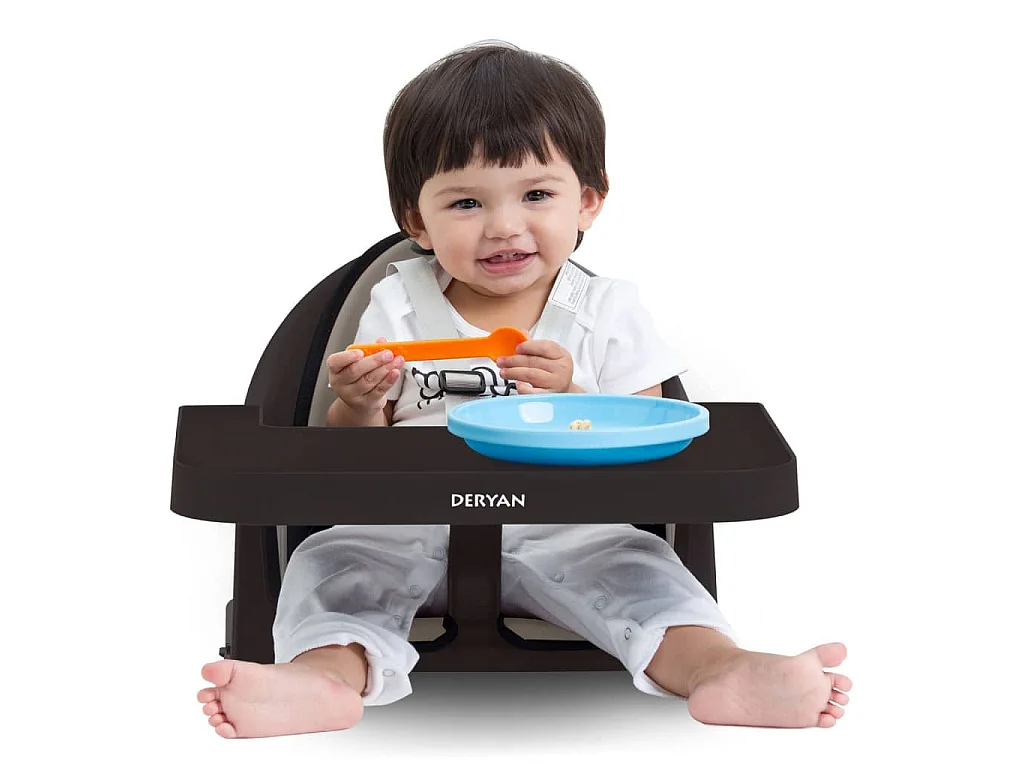 DERYAN 5-in-1 Hochstuhl Quuby Schwarz