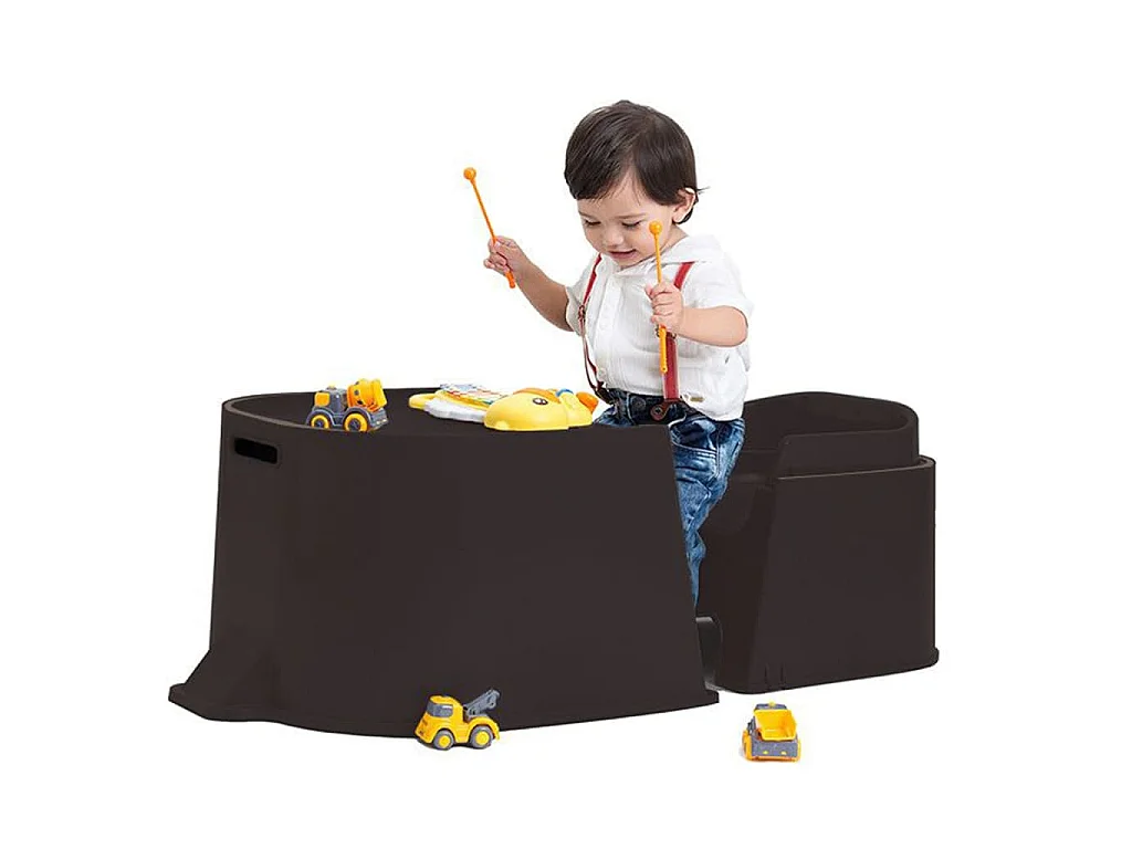 DERYAN 5-in-1 Hochstuhl Quuby Schwarz