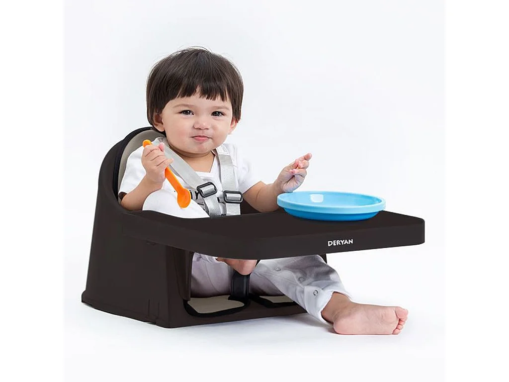 DERYAN 5-in-1 Hochstuhl Quuby Schwarz