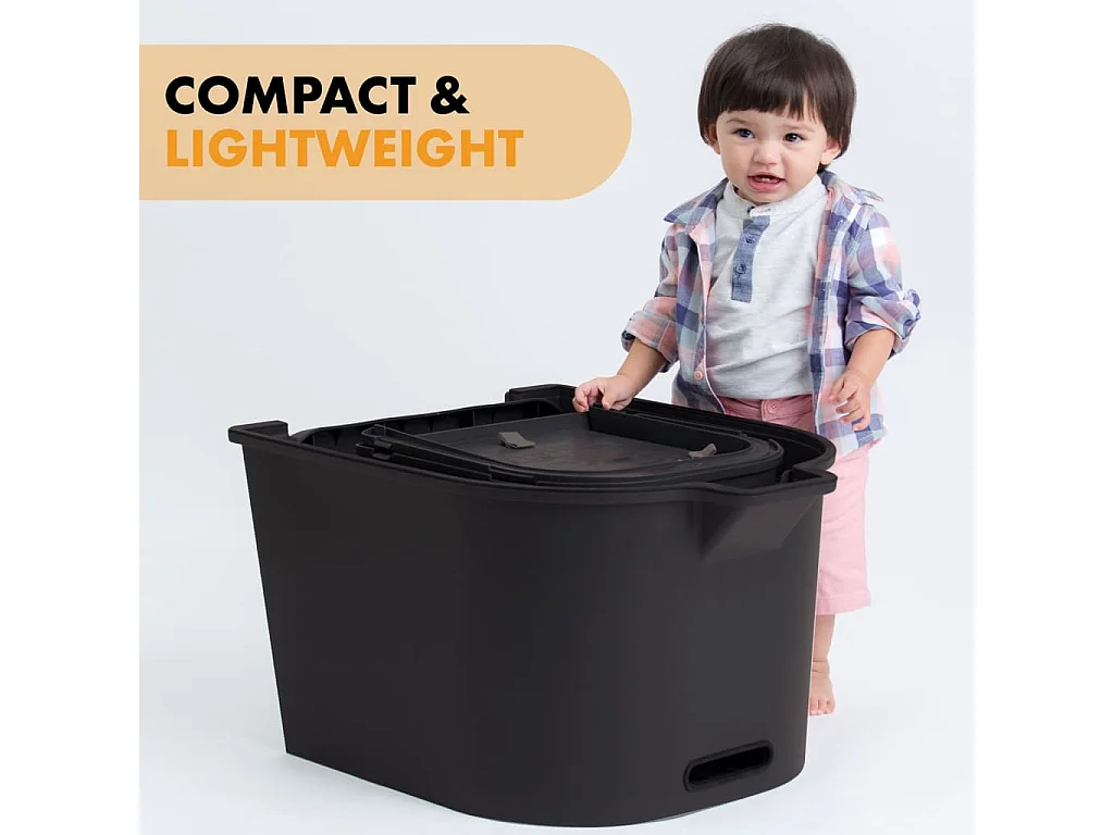 DERYAN 5-in-1 Hochstuhl Quuby Schwarz