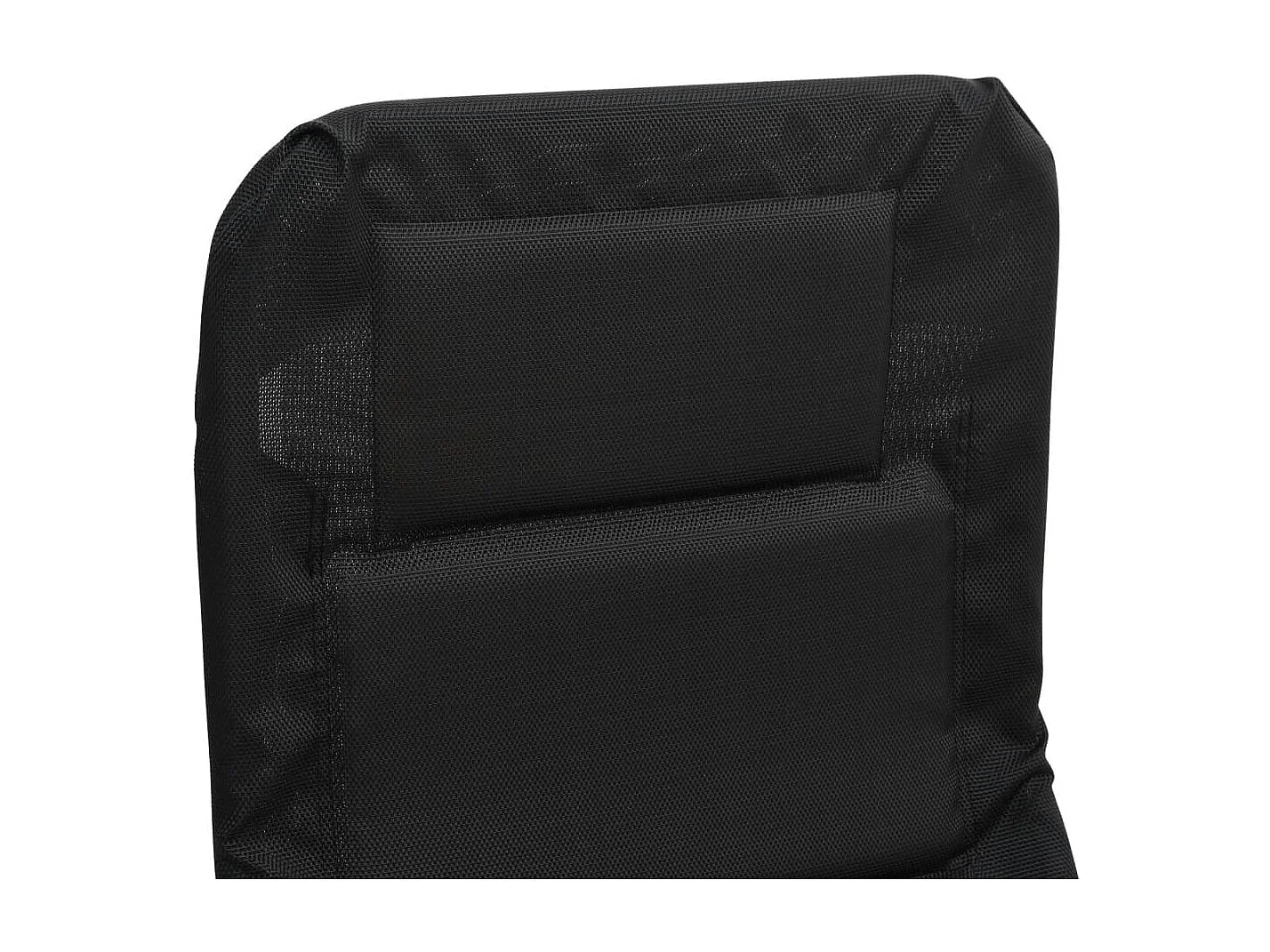 Chaises longues pliables lot de 2 noir textilène et acier