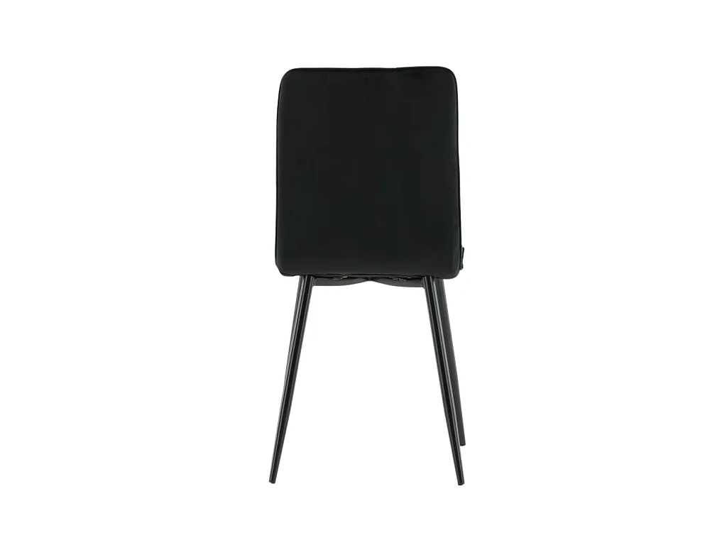 WinduLyx Esszimmerstuhl Velour schwarz.