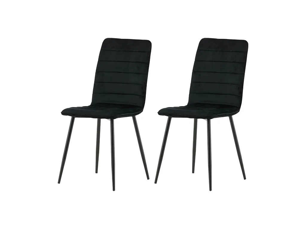 WinduLyx Esszimmerstuhl Velour schwarz.