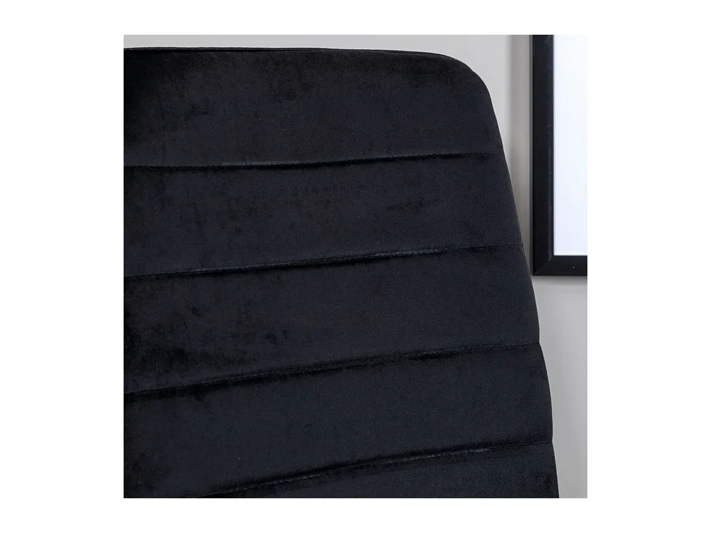 WinduLyx Esszimmerstuhl Velour schwarz.
