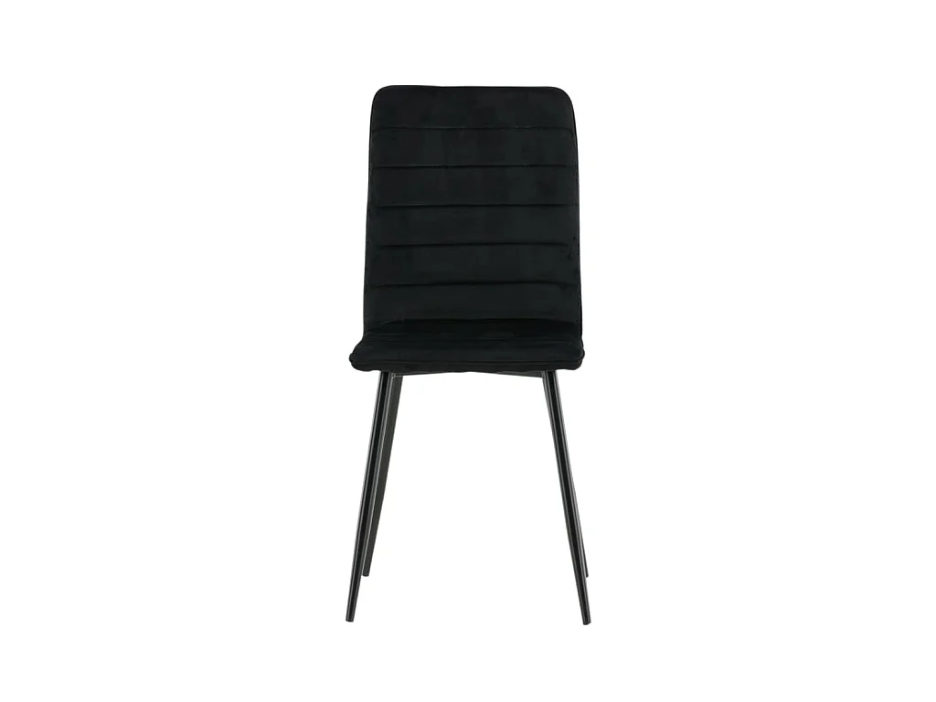 WinduLyx Esszimmerstuhl Velour schwarz.