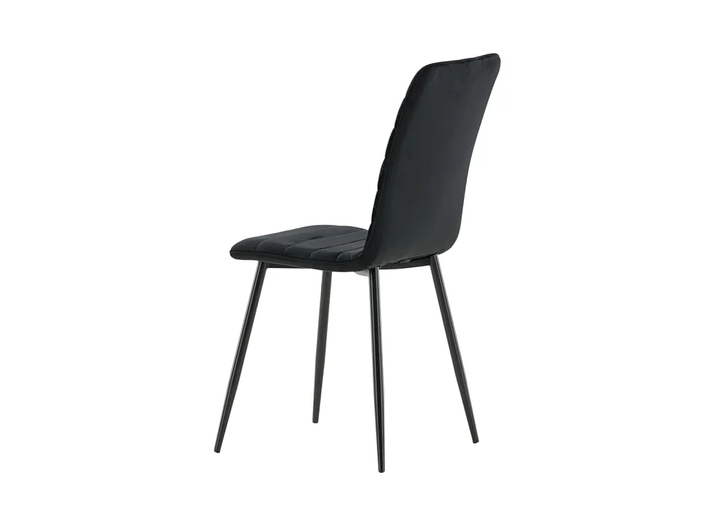 WinduLyx Esszimmerstuhl Velour schwarz.