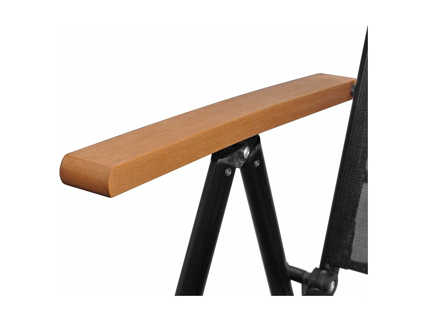 Juego de comedor de jardín 9 piezas aluminio negro