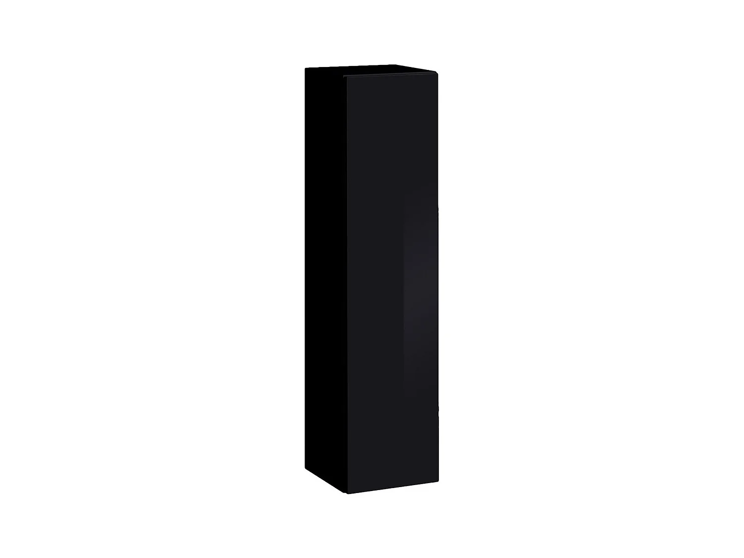Hangende kolom - Zwart - Collectie SWITCH - 1 deur - 30x120 cm - Modern ontwerp