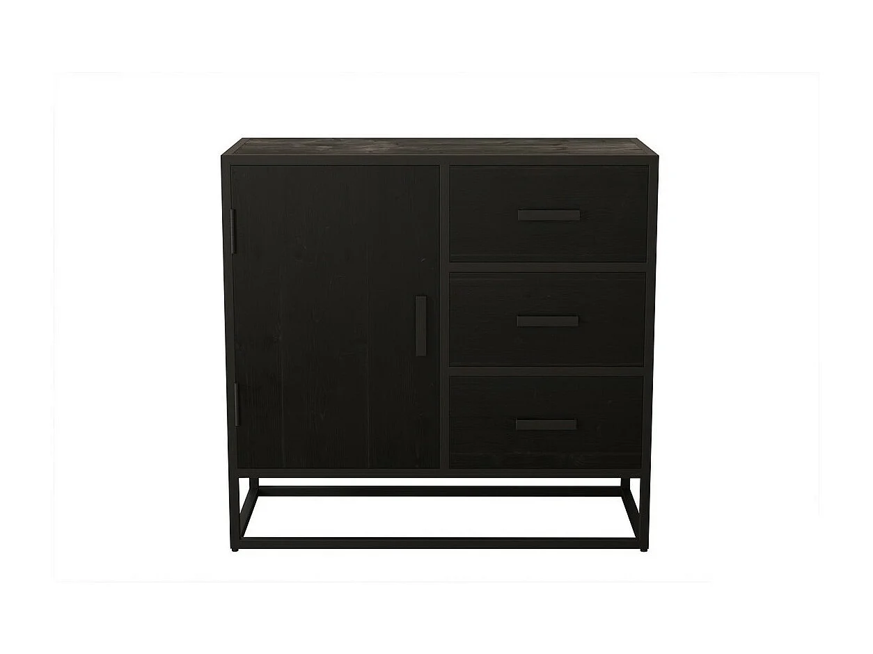 Commode MADEIRO bois exotique mangolia noir
