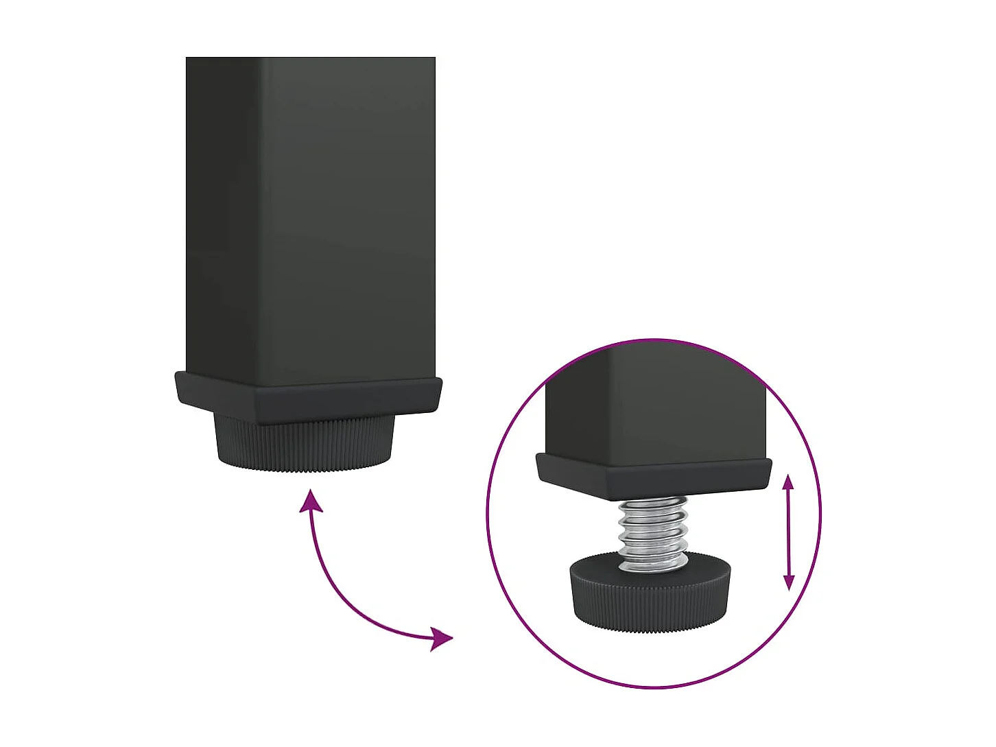 Hoge kast 90x40x180 cm glas en staal zwart