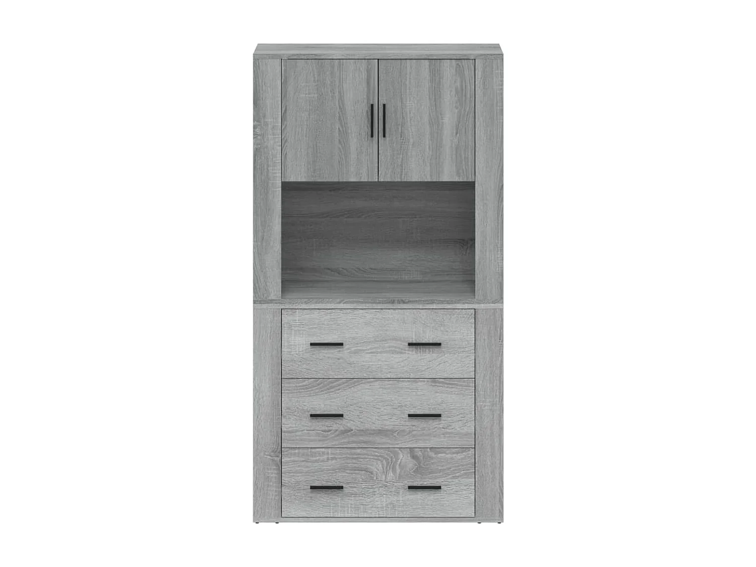 Credenza Grigio Sonoma in Legno Multistrato