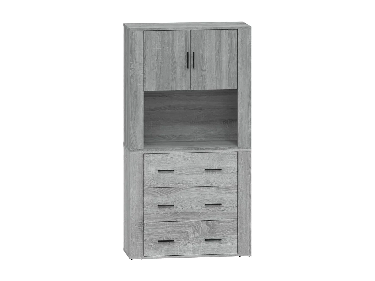 Highboard Grau Sonoma Holzwerkstoff