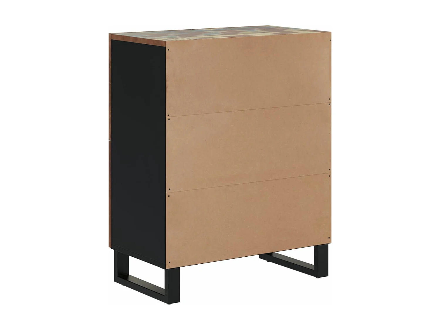 Buffet avec 4 portes 60x33x75 cm bois massif de récupération