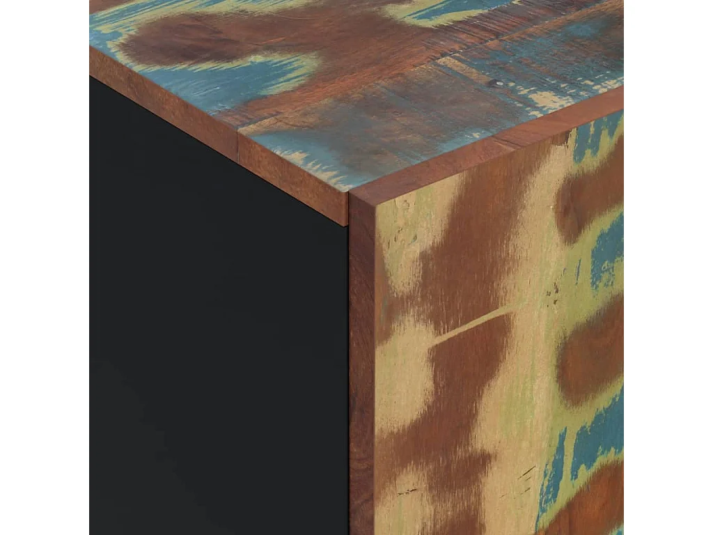 Buffet avec 4 portes 60x33x75 cm bois massif de récupération