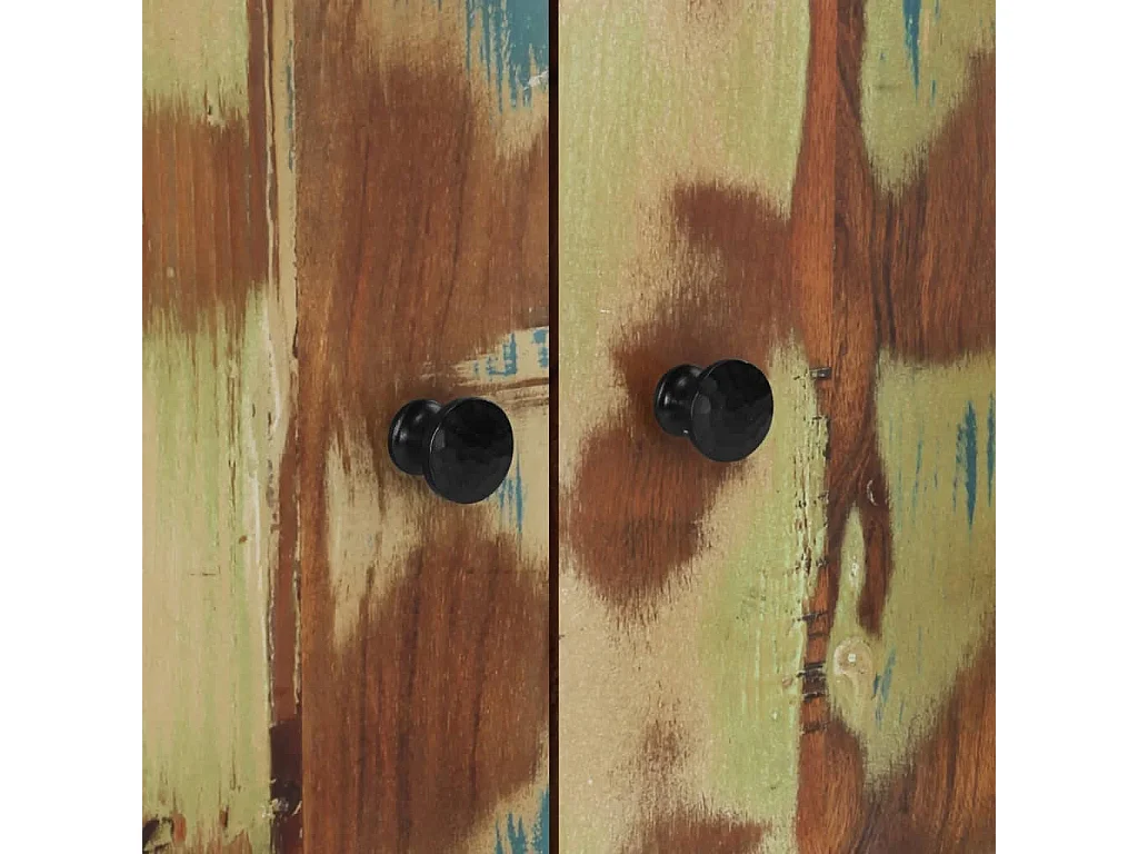 Dressoir met 4 deuren 60x33x75 cm massief gerecycled hout