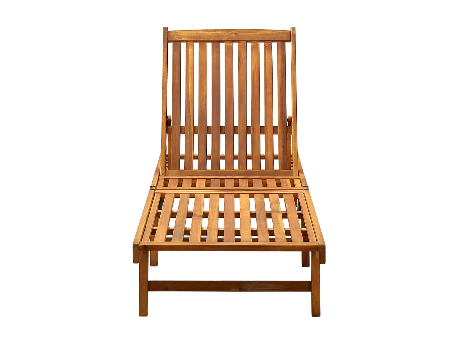 Espreguiçadeira espreguiçadeira espreguiçadeira jardim cama terraço móveis de exterior com almofada madeira de acácia maciça 02_0012352