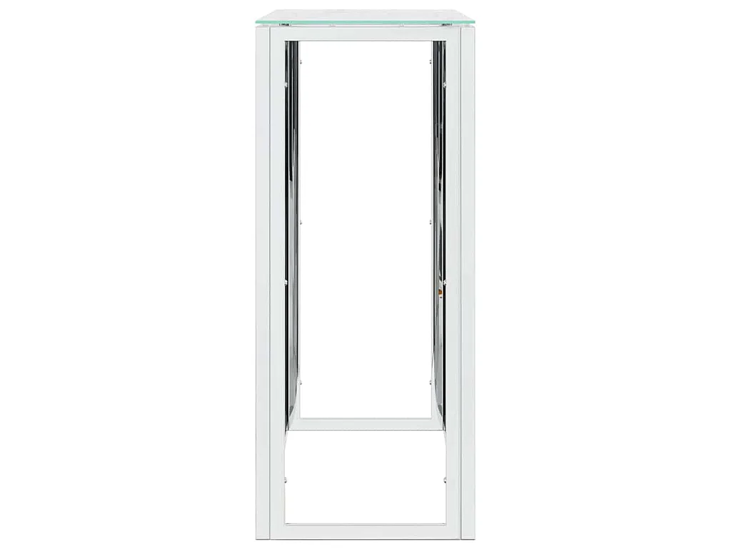Wandtafel 110x30x70 cm roestvrij staal en glas