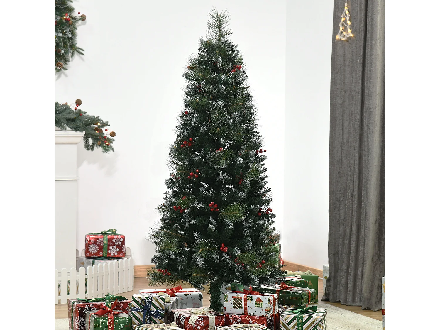 Árbol de navidad verde 50x50x150 cm HOMCOM