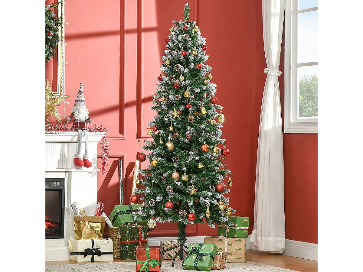 Árbol de navidad verde 73x73x180 cm HOMCOM
