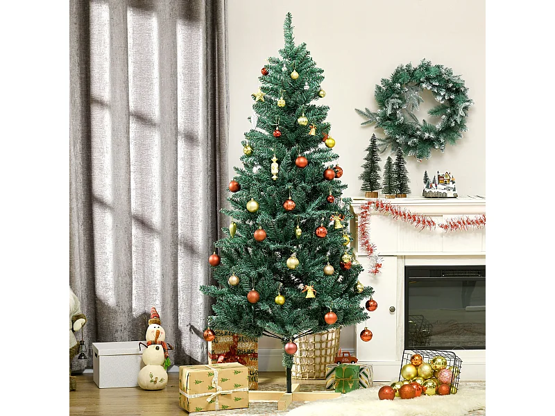 Árbol de navidad verde 90x90x180 cm HOMCOM