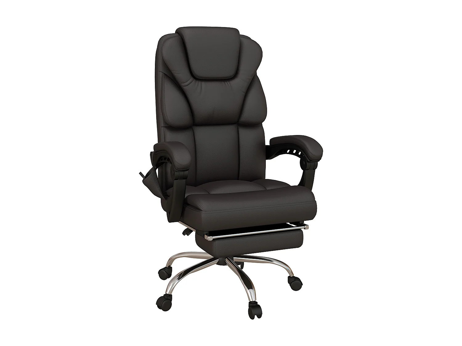 Silla de oficina marrón 63x57x126 cm Vinsetto