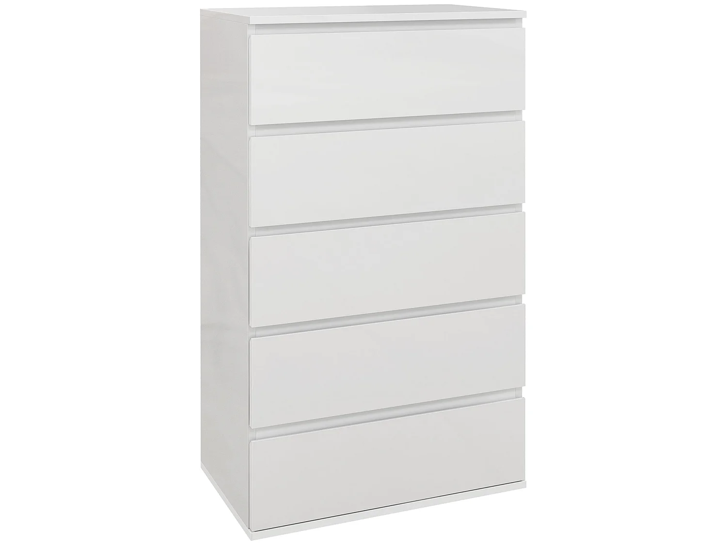 Cómoda con cajones blanco brillante 53x33x100 cm HOMCOM