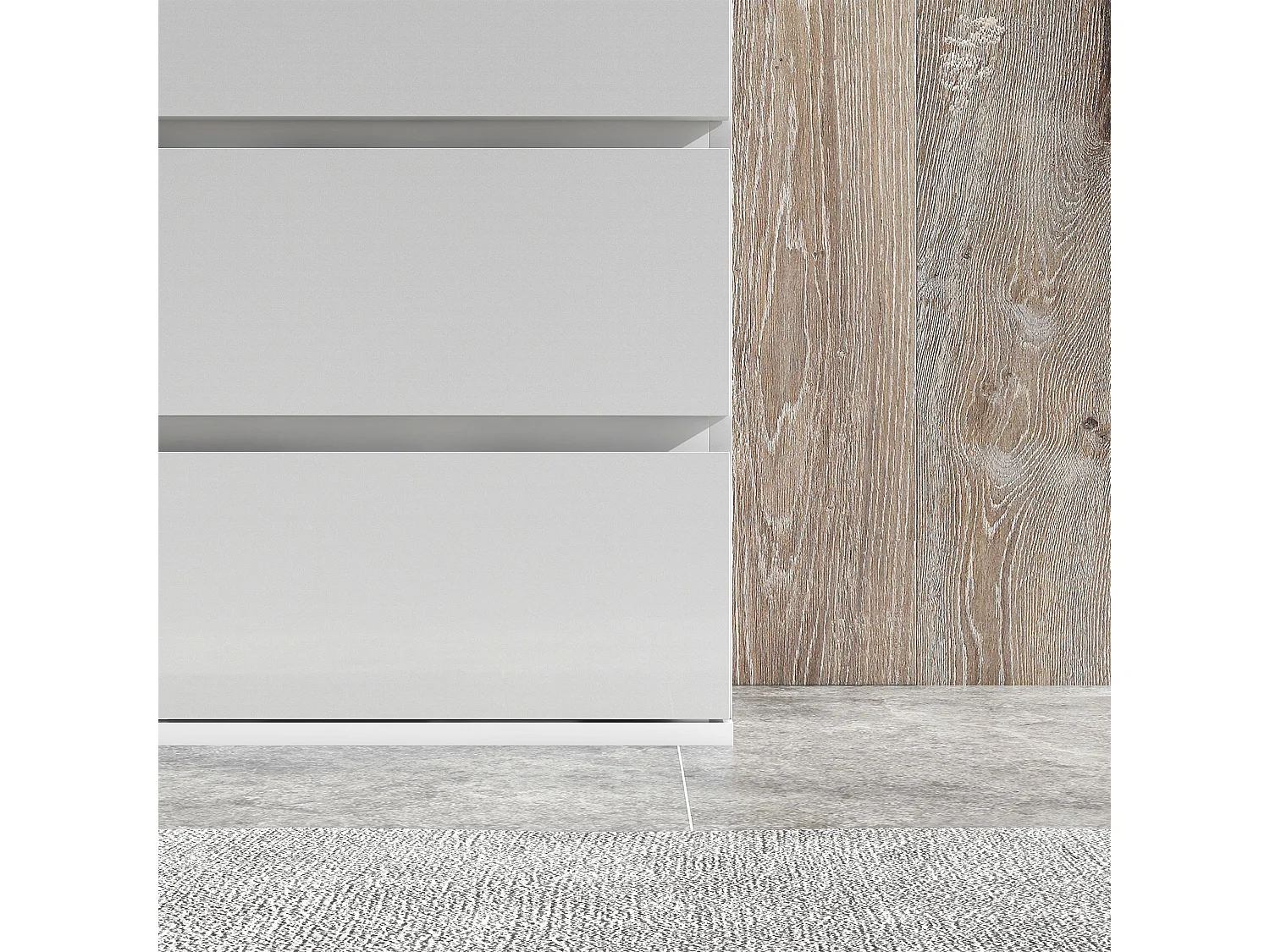 Cómoda con cajones blanco brillante 53x33x100 cm HOMCOM