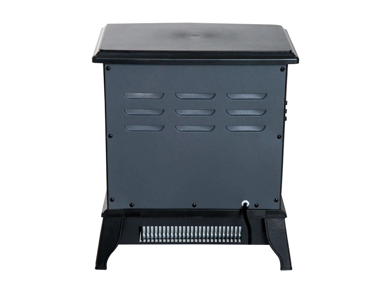 Chimenea eléctrica de pie negro 36,5x24x46 cm HOMCOM