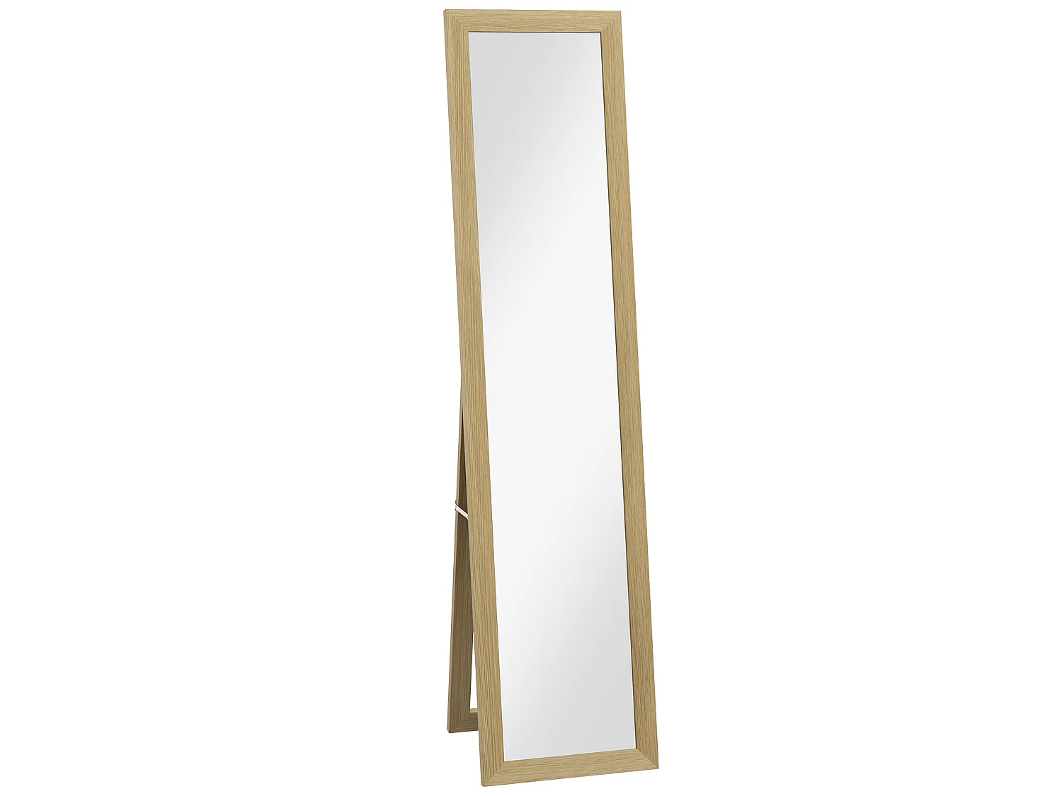 Espejo cuerpo entero roble 37x3.8x157 cm HOMCOM