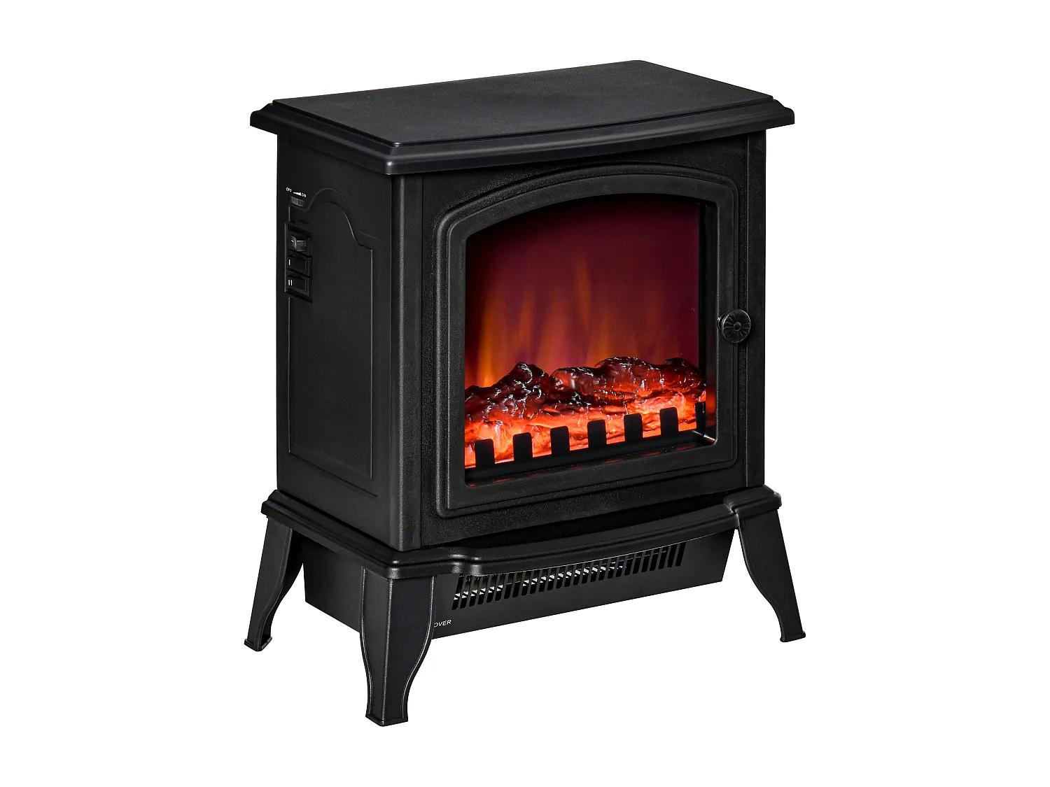 Chimenea eléctrica negro 36.5x24x45.5 cm HOMCOM