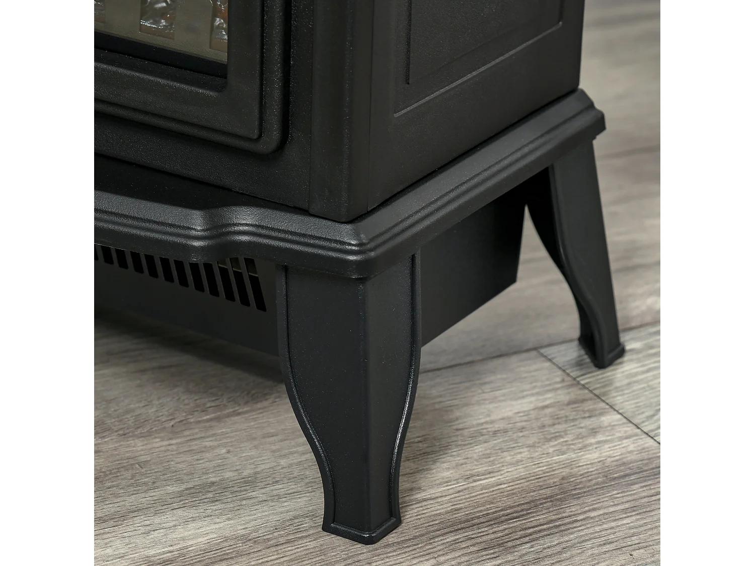 Chimenea eléctrica negro 36.5x24x45.5 cm HOMCOM